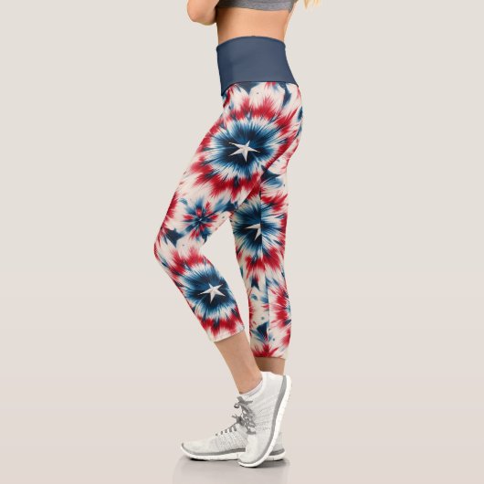 Leggings Capri Étoile USA (Gauche)