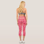 Leggings Capri Étoiles de drapeau (Verso)