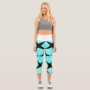 Leggings Capri Étoiles Géométriques