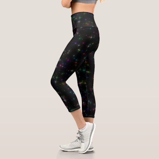 Leggings Capri Étoiles multicolores (Gauche)