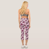 Leggings Capri Étoiles rose Zèbre (Verso)