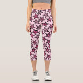 Leggings Capri Étoiles rose Zèbre (Recto)