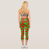 Leggings Capri étoiles rouges aliens (Verso)