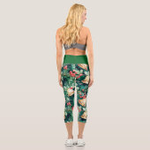 Leggings Capri Evergreen Holly Berry Bells (Verso)