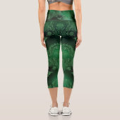 Leggings Capri Excellente impression de tatouage bleu (Verso)