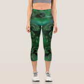 Leggings Capri Excellente impression de tatouage bleu (Recto)