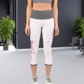 Leggings Capri Exercice Personnalisé À Thème Animaux De Compagnie