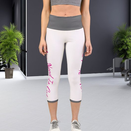 Leggings Capri Exercice Personnalisé À Thème Animaux De Compagnie