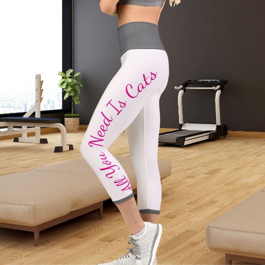Leggings Capri Exercice Personnalisé À Thème Animaux De Compagnie