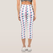 Leggings Capri Exotic Rainbow Hummingbird (Verso)