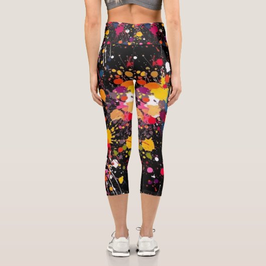 Leggings Capri Explosion de couleur (Verso)