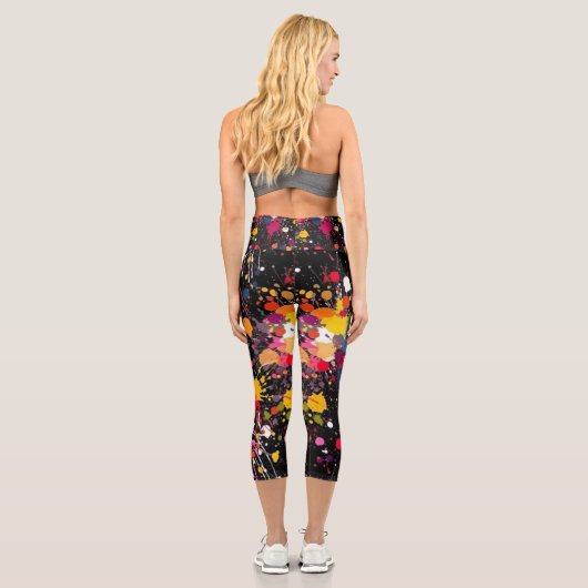 Leggings Capri Explosion de couleur (Verso)