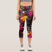 Leggings Capri Explosion de couleur (Recto)