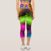 Leggings Capri Explosion radiale néon (Verso)
