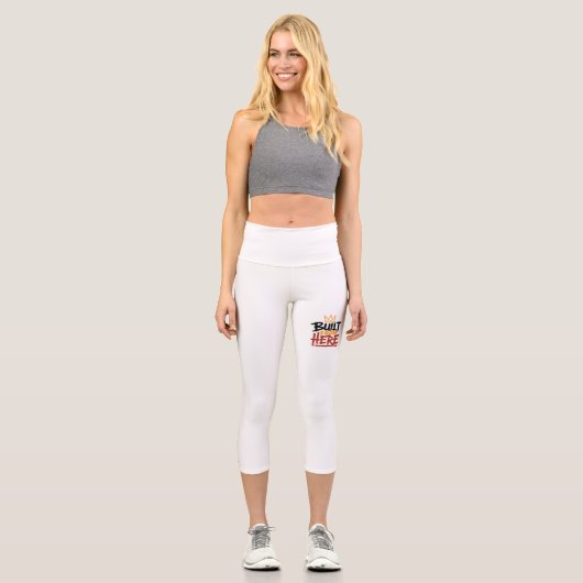 Leggings Capri Expression de fierté et d'authenticité construite (Recto)
