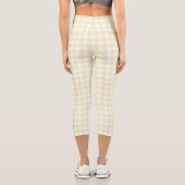 Leggings Capri F & L En vichy jaune (Verso)