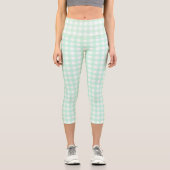 Leggings Capri F & L Green En vichy (Recto)