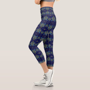 Leggings Capri Fairy Stars Marine High Waising Capris