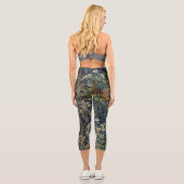 Leggings Capri Faisan d'arbre boisé William Morris (Verso)