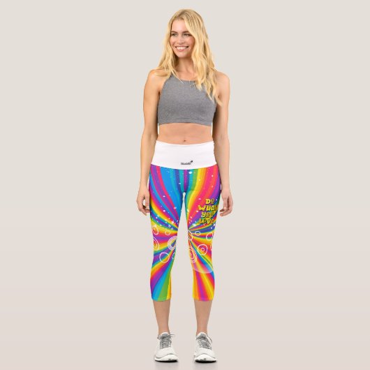 Leggings Capri Faites ce que vous aimez ! Motivation (Recto)