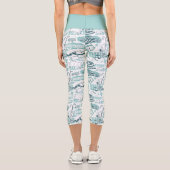 Leggings Capri Fantastique Beast Blue Pattern (Verso)