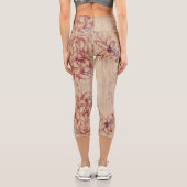 Leggings Capri Faux Bamboo Art original Yoga Mat (Verso)