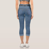 Leggings Capri Faux Jeans (Verso)