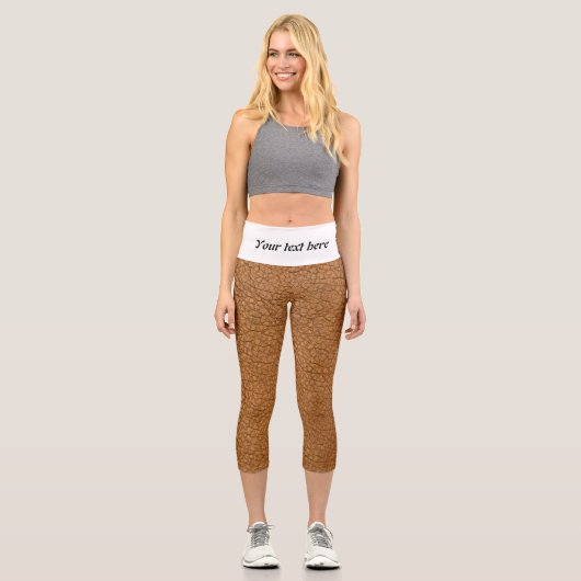 Leggings Capri faux look en cuir (Recto)