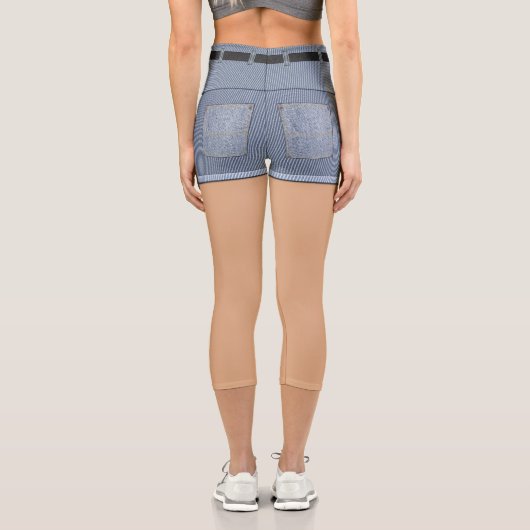 Leggings Capri Faux Shorts (Verso)