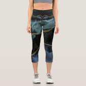 Leggings Capri femme roche noir ombre legge (Recto)