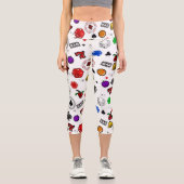 Leggings Capri Fentes de jeu Machine à fruits Bars Lucky Sevens S (Recto)