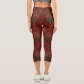 Leggings Capri Festive Damask  (Verso)