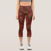 Leggings Capri Festive Damask (Recto)