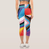 Leggings Capri Fête de la fierté LGBTQ+ : Conception spéciale (Verso)