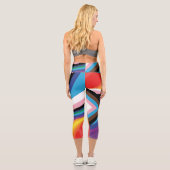Leggings Capri Fête de la fierté LGBTQ+ : Conception spéciale (Verso)