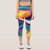 Leggings Capri Fête de la fierté LGBTQ+ : Conception spéciale (Recto)
