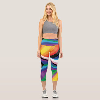 Leggings Capri Fête de la fierté LGBTQ+ : Conception spéciale