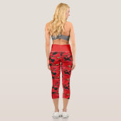 Leggings Capri Fête de Poinsettia (Verso)