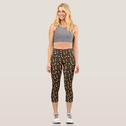 Leggings Capri Fête d'Halloween (Recto)
