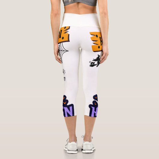 Leggings Capri Fête d'Halloween (Verso)