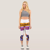 Leggings Capri Fête d'Halloween (Recto)