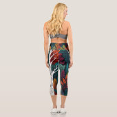 LEGGINGS CAPRI FEUILLAGE FORESTIER (Verso)