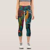 LEGGINGS CAPRI FEUILLAGE FORESTIER (Recto)