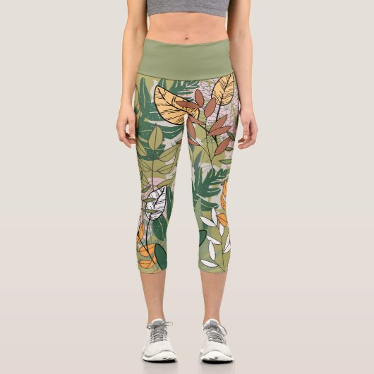 Leggings Capri Feuille (Recto)