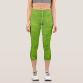 Leggings Capri Feuille d'Aspen vert #11 (Recto)