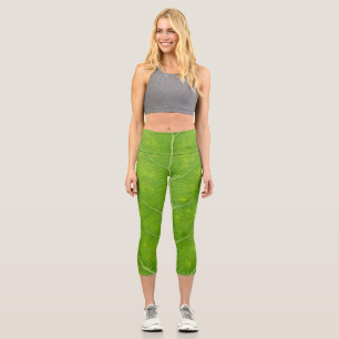 Leggings Capri Feuille d'Aspen vert #11