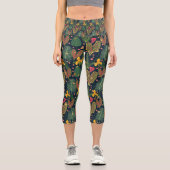 Leggings Capri Feuille tropicale Capris (Recto)