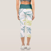Leggings Capri Feuille verte (Verso)