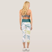 Leggings Capri Feuille verte (Verso)