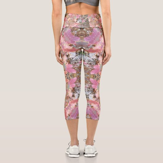 Leggings Capri Feuilles automnales Mandala Art Capri Legs (Verso)